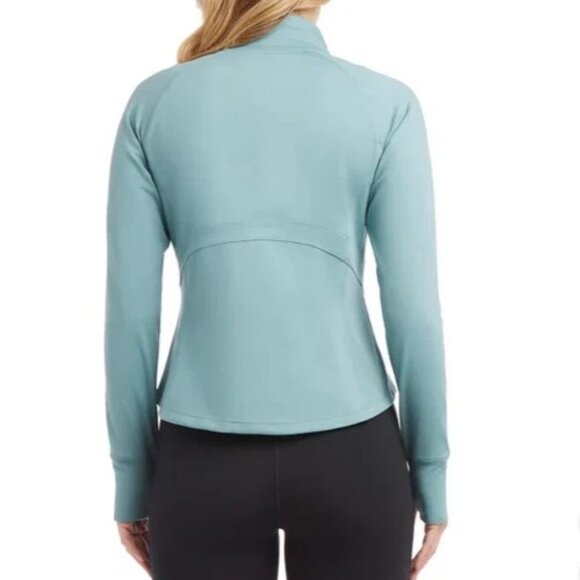 Jockey Ladie’s Yoga Jacket Arctic Tulip Hem Pockets Thumbhole Cuffs XXL - Picture 2 of 2